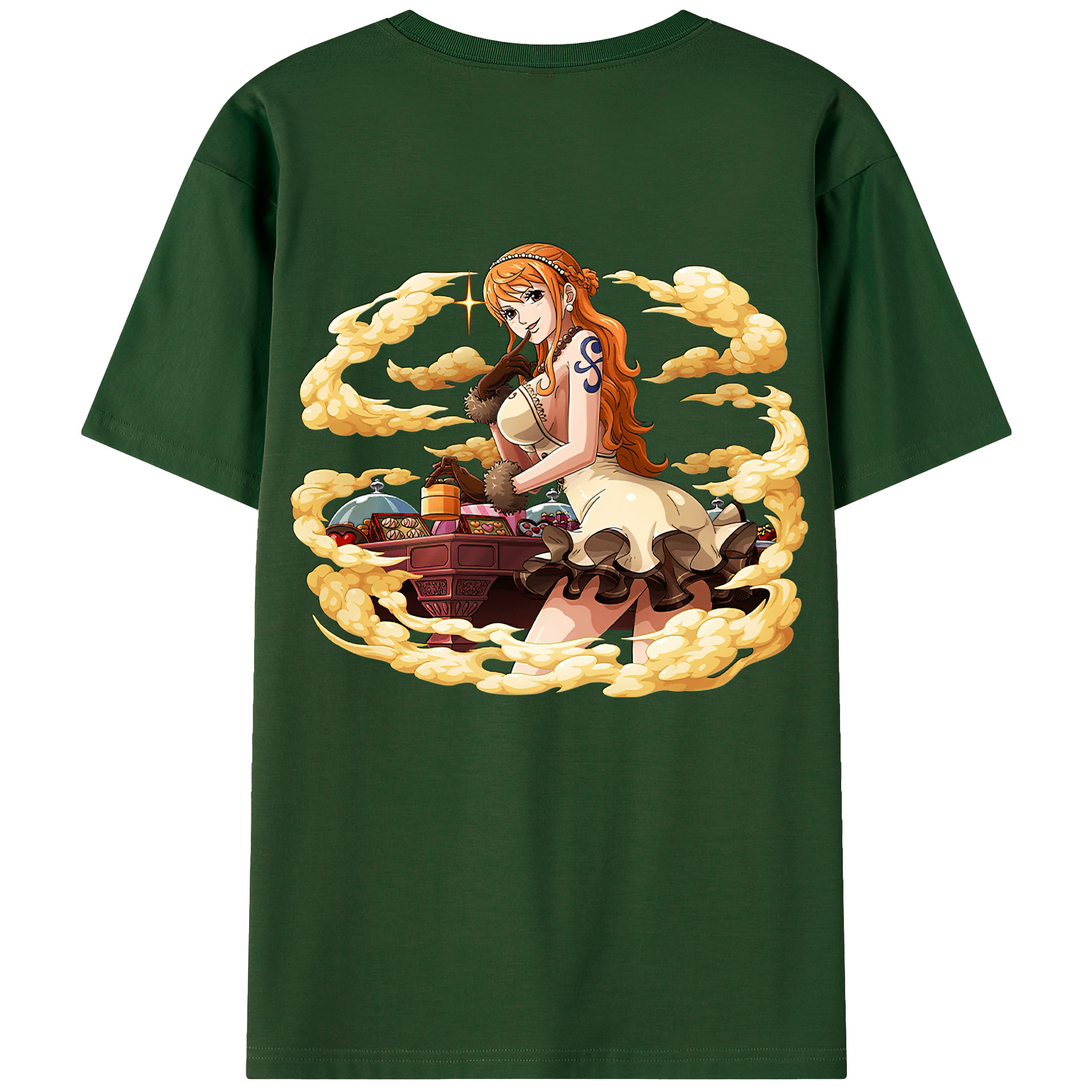 ワンピース ナミ ONE PIECE Nami 綿100％半袖Tシャツ（背面プリント）